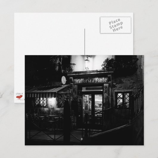 Restaurant Venedig Postkarte (Vorne/Hinten)