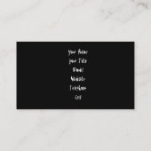 Restaurant Visitenkarte (Rückseite)