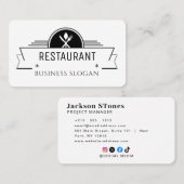 RESTAURANT VISITENKARTE (Vorne/Hinten)