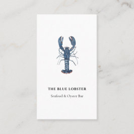 Restaurant "Watercolor Blue Lobster" Visitenkarte
