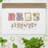 Restaurant "Watercolor Breakfast" Geschirrtuch (Gefaltet)