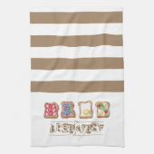 Restaurant "Watercolor Breakfast" Geschirrtuch (Vertikal)