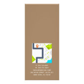 Restaurant Watercolor Frühstück Business Werbekarte (Hinten)