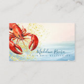 Restaurant "Watercolor Hummer" Visitenkarte (Vorderseite)