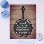 Restaurant Wiedereröffnung Skillet Wood Flyer (Einzeln)