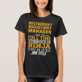 Restaurantassistent T-Shirt (Vorderseite)