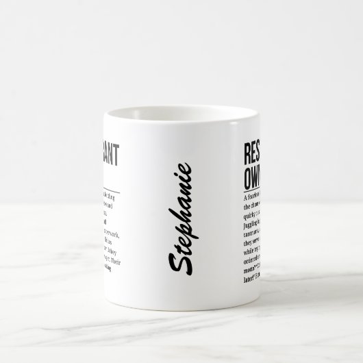 Restaurantbesitzer Kaffeetasse (Mittel)