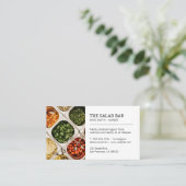 Restaurantbesitzer | Salad Bar Visitenkarte (Stehend Vorderseite)