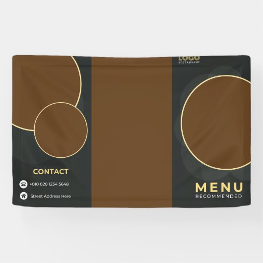 Restaurantbroschüre Banner (Horizontal)