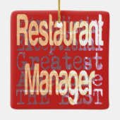 Restaurantführer Keramikornament (Rückseite)