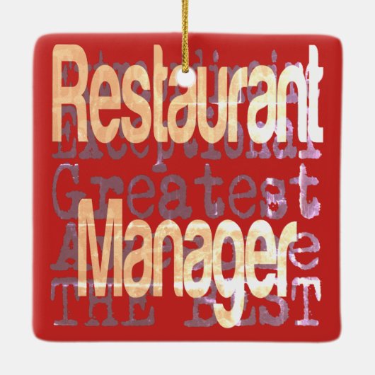 Restaurantführer Keramikornament (Rückseite)