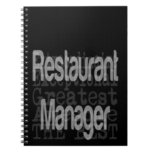 Restaurantführer Notizblock (Vorderseite)
