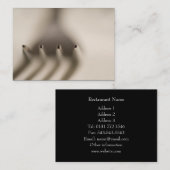 Restaurantgewerbe-Karte Visitenkarte (Vorne/Hinten)