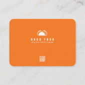 Restaurantkarte Koch Visitenkarte (Rückseite)