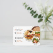 Restaurantkarte Koch Visitenkarte (Stehend Vorderseite)