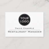 Restaurantmanager Visitenkarte (Vorderseite)