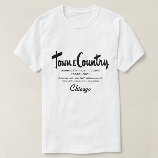 Restaurants, Chicago, IL T-Shirt (Design vorne)