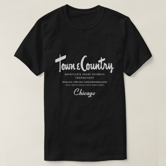 Restaurants, Chicago, IL T-Shirt (Design vorne)