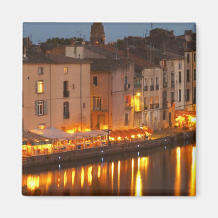 Restaurants entlang dem l'Herault Fluss. L'Herault Magnet