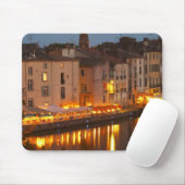 Restaurants entlang des Flusses Herault. L'Herault Mousepad (Mit Mouse)