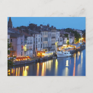 Restaurants entlang des Flusses l'Herault. L'Herau Postkarte