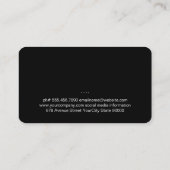 Restaurantuer Visitenkarte (Rückseite)