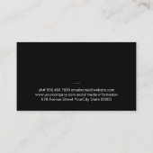 Restaurantuer Visitenkarte (Rückseite)