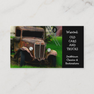 Restauration von Vintage-Oldtimern Visitenkarte