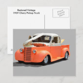 Restauriert 1939 Lieferwagen Truck Postkarte (Vorne/Hinten)