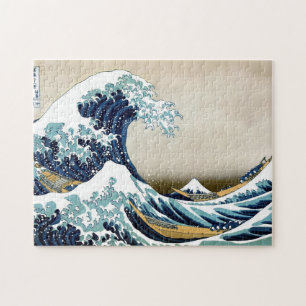 Restaurierte Great Wave off Kanagawa von Hokusai Puzzle
