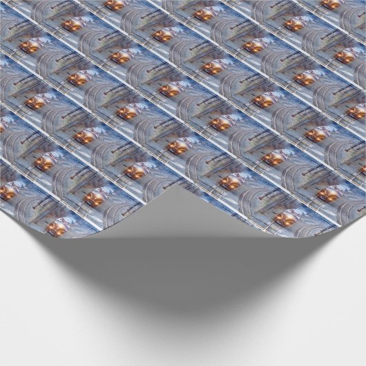 Restaurierte Pennsylvania Eisenbahnlokomotive 5809 Geschenkpapier (Ecke)