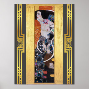 Restaurierter Klimt Judith Salome Jugendstil-Deko Poster
