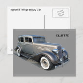 Restaurierter Oldtimer Postkarte (Vorne/Hinten)