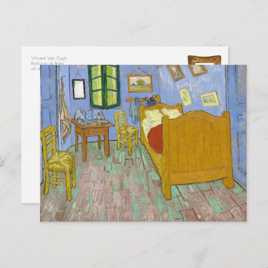 Restauriertes farbenfrohes Van Gogh Zimmer am Arle Postkarte (Vorne/Hinten)