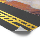 Restauriertes Klimt Goldfish Jugendstil-Malerei Poster (Ecke)