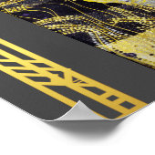 Restauriertes Klimt Wasser Schlösser Art Nouveau Poster (Ecke)