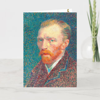 Restauriertes Selbstportrait der Vincent van Gogh  Karte