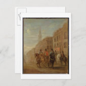 Restaurierung des Prozesses Charles II bei Cheapsi Postkarte (Vorne/Hinten)