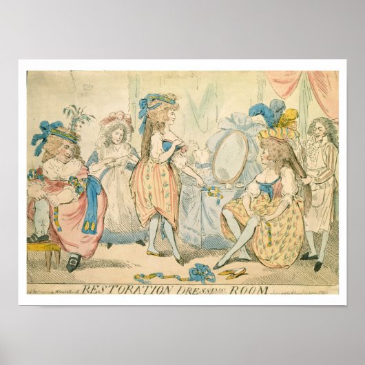 Restaurierungsbearbeitungssaal c.1789 poster (Vorne)