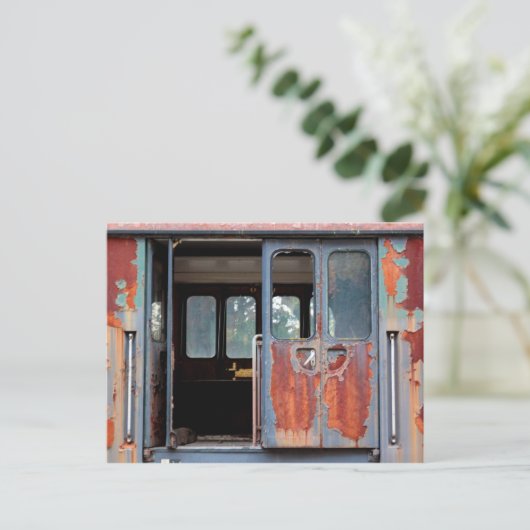 Restbestände in Rost Postkarte (Stehend Vorderseite)