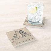 Reste Glasuntersetzer (Schrägansicht)