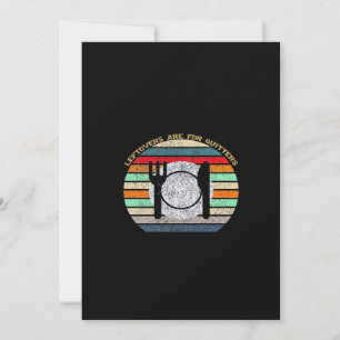 Reste sind für Aufgeber Retro Vintage Lustiges Tha Feiertagskarte