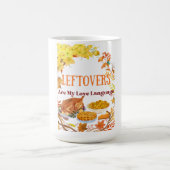 Reste sind meine Liebessprache Lustiger Erntedank Kaffeetasse (Mittel)