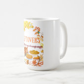 Reste sind meine Liebessprache Lustiger Erntedank Kaffeetasse (VorderseiteRechts)