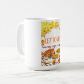 Reste sind meine Liebessprache Lustiger Erntedank Kaffeetasse (Vorderseite Links)