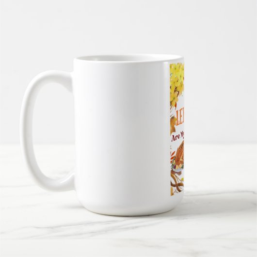Reste sind meine Liebessprache Lustiger Erntedank Kaffeetasse (Links)