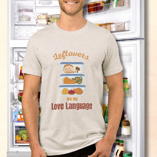 Reste sind meine Liebessprache Lustiges Erntedankf Tri-Blend Shirt