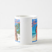 Resten Beach Face Poster Girl Kaffeetasse (Mittel)