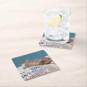 Restente Rechteckiger Pappuntersetzer (Vor Ort)