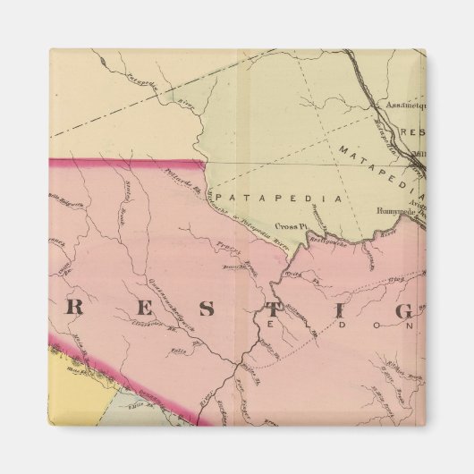 Restigouche, Madawaska-Landkreise, NB Magnet (Vorne)